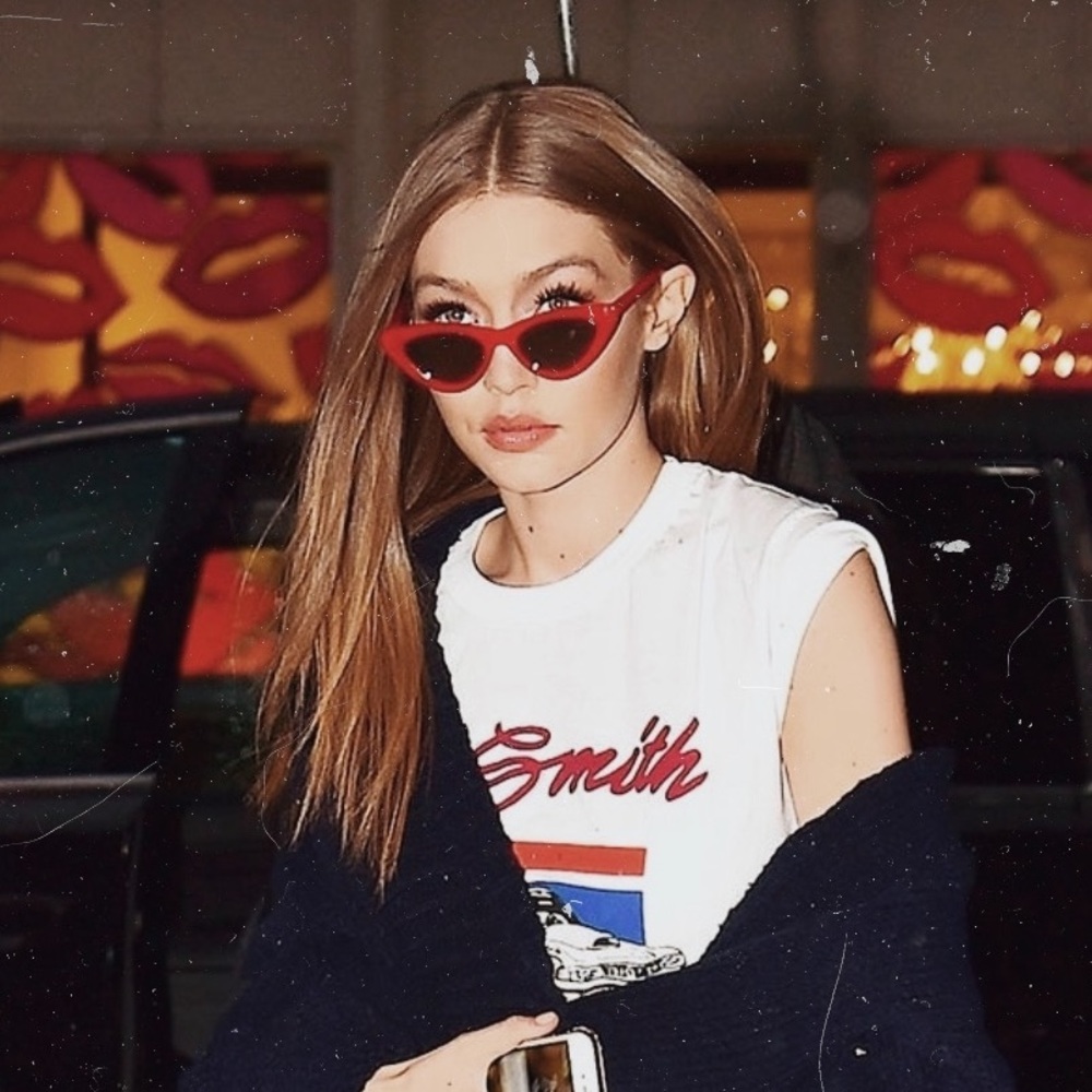 $10 or FREE w/purchase! CAT EYE SUNGLASSES | FLAMING RED ♡ - Picture 1 of 5